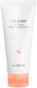 The Saem~Пенка для проблемной кожи с экстрактом центеллы~See & Saw AC Control Deep Cleansing Foam