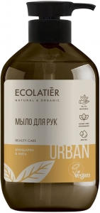 Ecolatier~Жидкое мыло для рук мандарин и мята