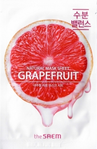 The Saem~Маска тканевая с экстрактом грейпфрута~Natural Grapefruit Mask Sheet