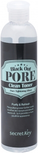 Secret Key~Тонер с древесным углем для очищения и сужения пор Black Out Pore Clean Toner