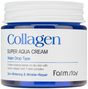 Farmstay~Суперувлажняющий крем с коллагеном~Collagen Super Aqua Cream