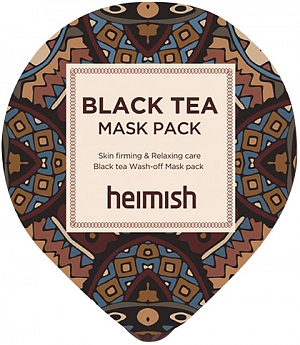 Heimish~Лифтинг-маска против отеков с экстрактом черного чая~Black Tea Mask Pack