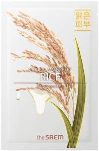 The Saem~Маска тканевая с экстрактом риса~Natural Rice Mask Sheet