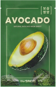 The Saem~Тканевая маска с экстрактом авокадо~Natural-Tox Avocado Mask Sheet