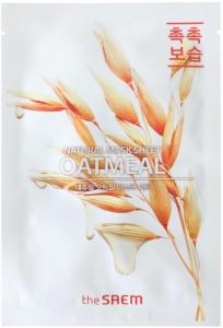 The Saem~Противовоспалительная тонкая маска с экстрактом овса~Natural Oatmeal Mask Sheet