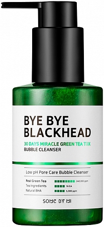 Some By Mi~Пузырьковая маска с экстрактом зеленого чая~30 Days Miracle Green Tea Tox Bubble Cleanser