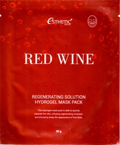 Esthetic House~Гидрогелевая маска регенерирующая~Red Wine Regenerating Solution Hydrogel Mask Pack
