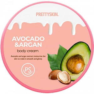 Pretty Skin~Питательный крем для тела с экстрактом авокадо и аргановым маслом~Avocado & Argan