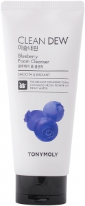 TONY MOLY~ Пенка для умывания с экстрактом черники Clean Dew Blueberry Foam Cleanser