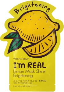 Tony Moly~Тканевая маска с экстрактом лимона~I'm Real Lemon Mask Sheet