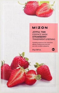 MIZON~Тканевая маска с экстрактом клубники~Joyful Time Essence Mask Strawberry