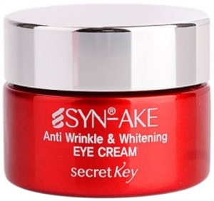 Secret Key~Антивозрастной крем для век со змеиным пептидом~Syn-Ake Anti Wrinkle&Whitening Eye Cream