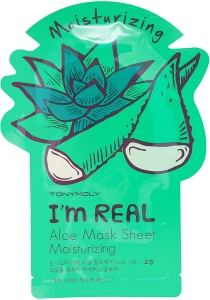 TONY MOLY~ Тканевая увлажняющая маска с экстрактом алоэ I’m Real~ Aloe Mask Sheet Moisturizing