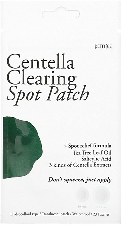 Petitfee~Точечные патчи для проблемной кожи~Centella Clearing Spot Patch