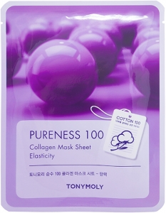 TONY MOLY~Тканевая маска с коллагеном Pureness 100~ Collagen Mask Sheet Elasticity